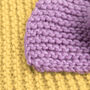 Pastel Dreams Throw Blanket Beginners Knitting Kit, thumbnail 4 of 9