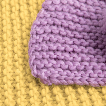 Pastel Dreams Throw Blanket Beginners Knitting Kit, 4 of 9