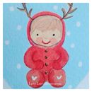 Personalised Baby's First Christmas Card By Love Lucy Illustration | notonthehighstreet.com