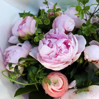 Peony Love Hand Tied Fresh Flower Bouquet, 3 of 5