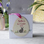 First Easter Rabbit Hanging Decoration And Card, thumbnail 6 of 7