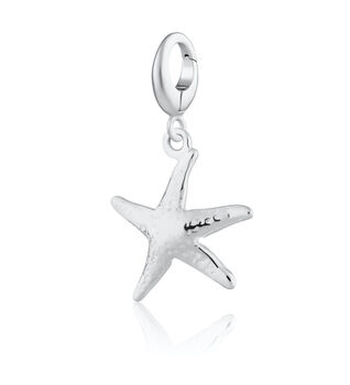 Starfish Charm Necklace, Sterling Silver Or Gold Plated, 6 of 9