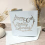 Personalised 80th Silver Papercut Birthday Card, thumbnail 9 of 11