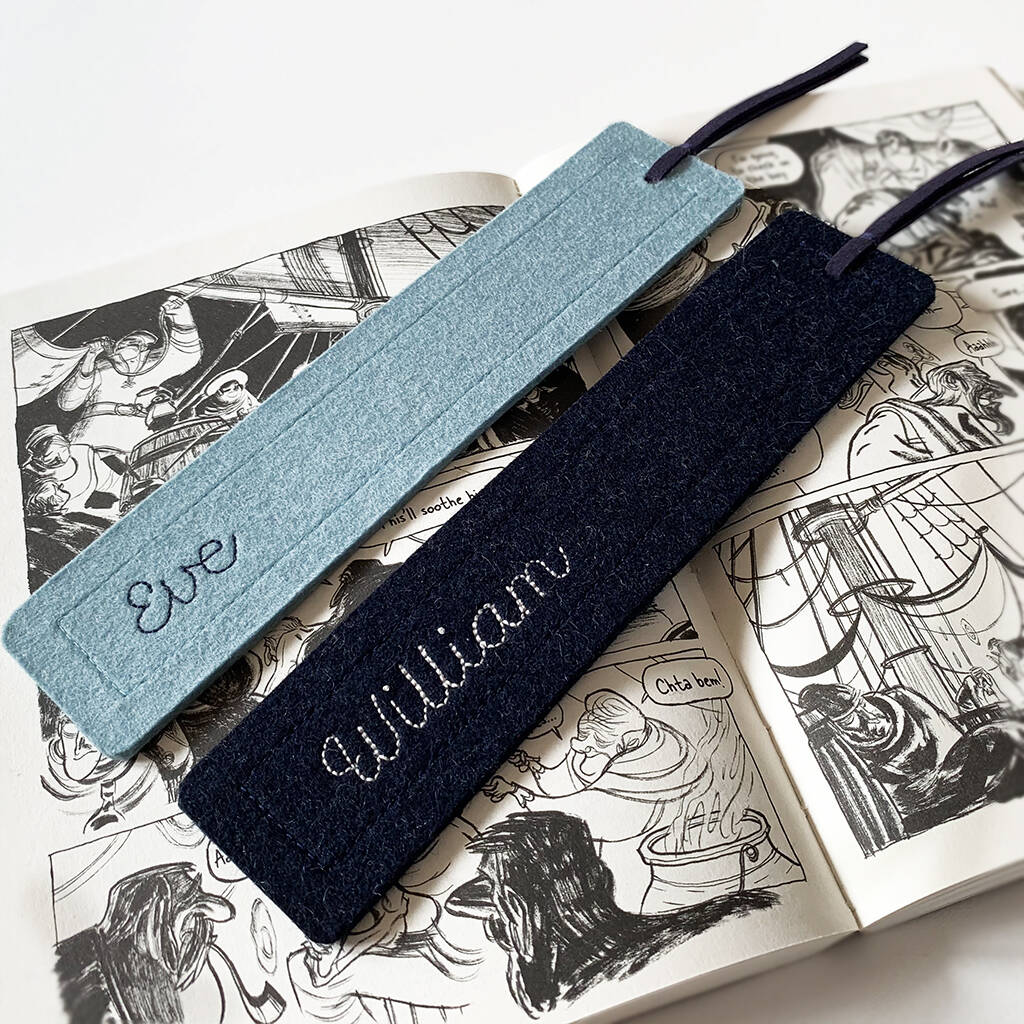 Wool Felt Personalised Bookmark, 1 of 8