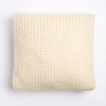 Black Cat Cushion Cover Knitting Kit, 9 of 9