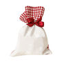 Set Of Two Personalised Cotton Christmas Favour Bags, thumbnail 2 of 8
