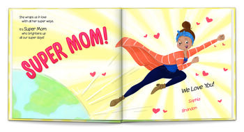 Personalised Children's Book, Super Mum, 9 of 10