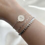 Sterling Silver Personalised Dainty Coin Bracelet, thumbnail 5 of 10