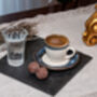 Navy Set Of Six Porcelain Espresso Cup And Saucer, thumbnail 7 of 12