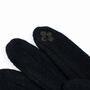 Cosy Jet Black Gloves With Faux Fur Cuff, thumbnail 5 of 6