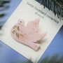 Personalised Peace Dove Brooch, thumbnail 2 of 4