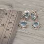 Blue Topaz Silver Earrings, thumbnail 7 of 7