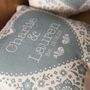 Personalised Wedding Anniversary Floral Heart Cushion, thumbnail 7 of 8