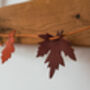 Autumn Leather Leaf Garland, thumbnail 4 of 7