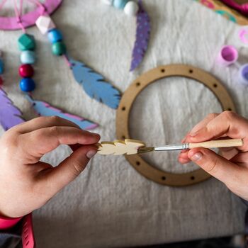 Personalised Make Your Own Dreamcatcher Craft Kit, 10 of 11