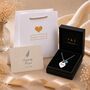Personalised Name Heart Shaped Necklace With Birthstone, thumbnail 4 of 5