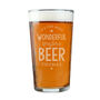 Personalised Wonderful Time For A Beer Pint Glass Gift Boxed – Funny Christmas Gift Idea, thumbnail 4 of 4