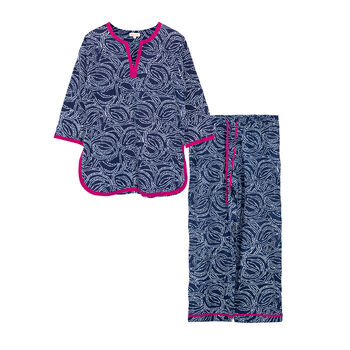 Indian Cotton Starry Night Print Pyjama Set, 5 of 5