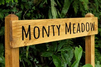 Custom Engraved House Sign With Posts, 7 of 12