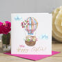 Personalised Easter Card, Hot Air Balloon, thumbnail 1 of 2