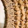 Lakelyn Woven Water Hyacinth Circle Wall Mirror, thumbnail 4 of 4