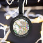 Location Map Hanging Christmas Tree Decoration, thumbnail 3 of 6