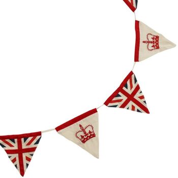 Vintage Crown And Union Jack Bunting, 2 of 6