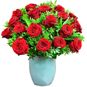 18 Red Rose I Love You Fresh Flower Bouquet, 4 of 7