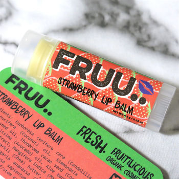 Organic And Vegan Strawberry Lip Balm, 4 of 4