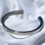 Personalised Memorial Bangle Ashes Urn Bracelet, thumbnail 2 of 12