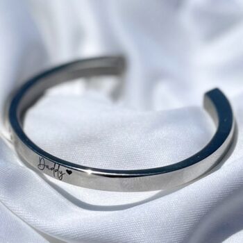 Personalised Memorial Bangle Ashes Urn Bracelet, 2 of 12