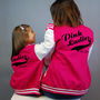 Personalised Pink Ladies Varsity Jacket Set, thumbnail 2 of 5