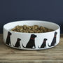 Black Labrador Dog Bowl, thumbnail 1 of 3