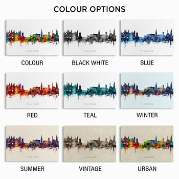 Stamford Skyline Cityscape Art Print, 3 of 12