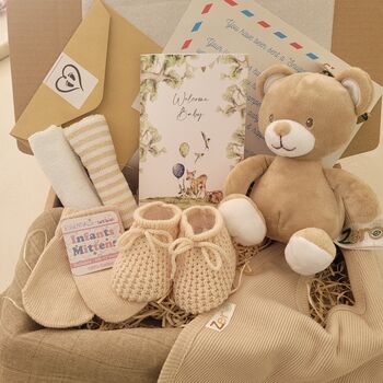 Adorable, Neutral, Unisex Teddy Bear Baby Gift, 2 of 10