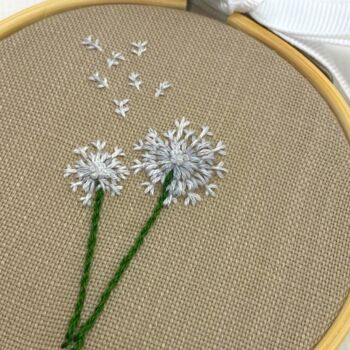Dandelion Embroidery/Up Cycling Clothing Kit, 2 of 10