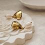 Triangle Pearl Drop Earrings, thumbnail 1 of 6