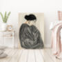 Modern Stripy Woman Art Print, thumbnail 4 of 4