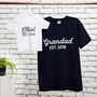 Personalised Grandad And Child T Shirt Set, thumbnail 1 of 11