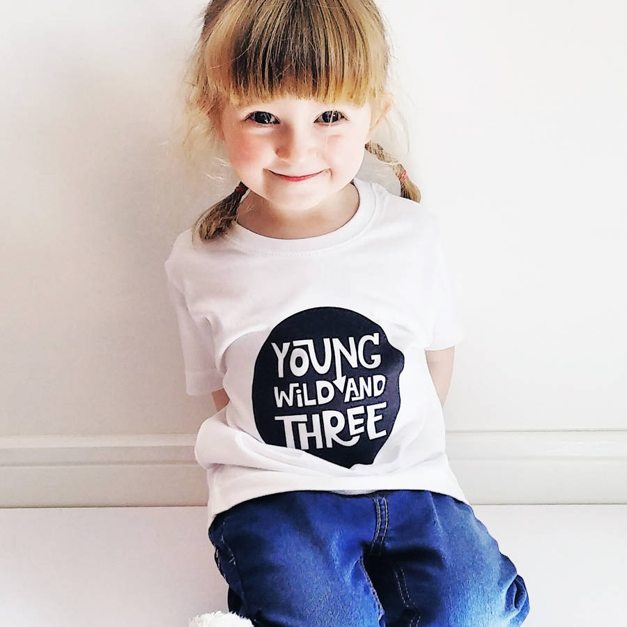 young wild and three unicorn shirt