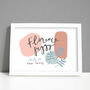 Hand Lettered Baby Name And Details Print, thumbnail 1 of 6
