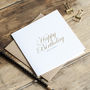 Well Done For Being Born, Birthday Gold Foil Card, thumbnail 2 of 4