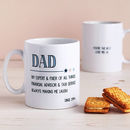 Dad / Grandad, Personalised Father's Day Mug By Cloud 9 Design ...