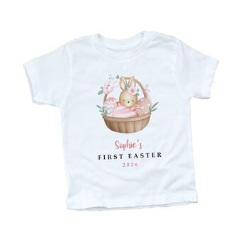 Personalised First Easter Bunny T Shirt Gift, 4 of 12