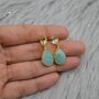 Amazonite Green Amethyst Earrings, thumbnail 5 of 6