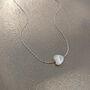 Mother Of Pearl Sliding Heart Necklace, thumbnail 2 of 6