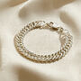 Round Link Curb Chain Bracelet, thumbnail 3 of 6