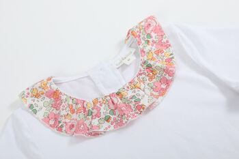 Edoth Pink Collar Floral Top, 4 of 9