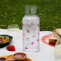 Pomegranate Fruit Printed Glass Carafe, thumbnail 1 of 5