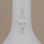 Personalised Sterling Silver Fancy Crucifix Necklace, thumbnail 5 of 6